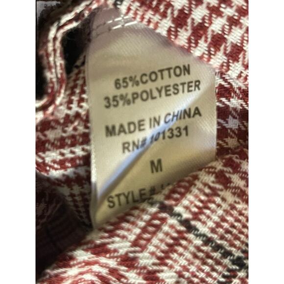 Charlotte Russe Red/White Plaid Button Front Romper Size Medium - Picture 8 of 8